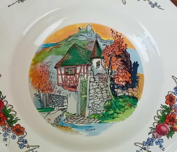 Lot de 6 assiettes creuses Obernai Sarreguemines n°11582