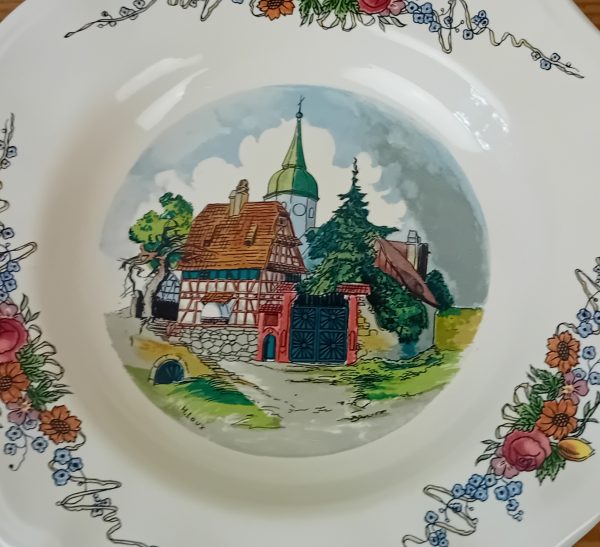Lot de 6 assiettes creuses Obernai Sarreguemines n°11582