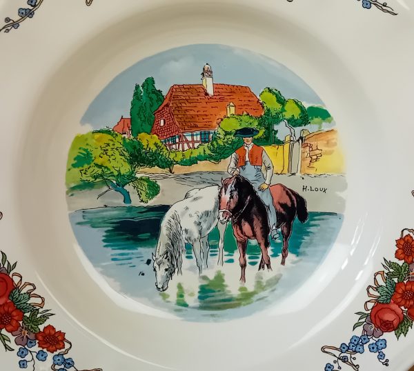 Lot de 6 assiettes creuses Obernai Sarreguemines n°11582