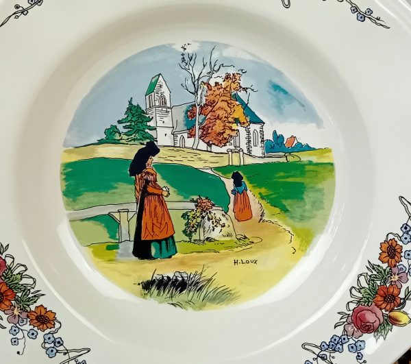 Lot de 6 assiettes creuses Obernai Sarreguemines n°11582