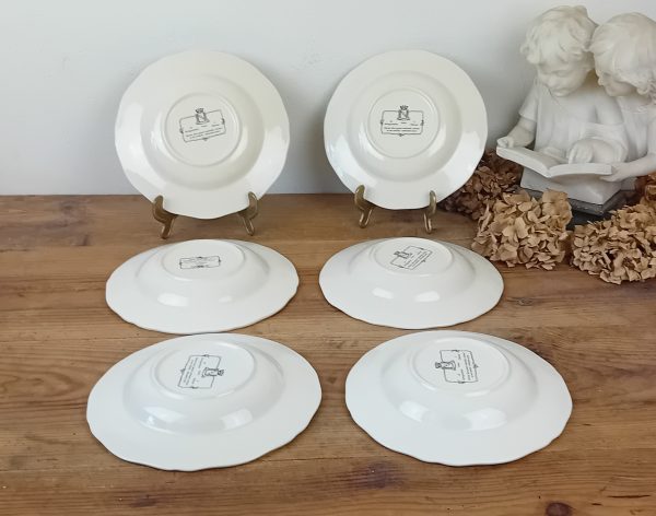 Lot de 6 assiettes creuses Obernai Sarreguemines n°11582