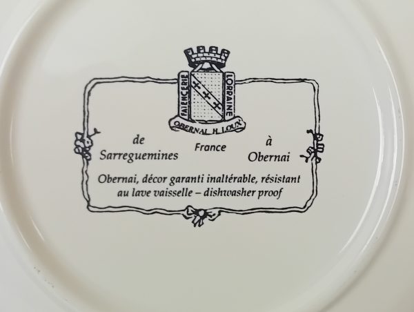 Lot de 6 assiettes creuses Obernai Sarreguemines n°11582