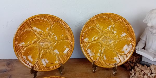 Lot de 6 assiettes a huitre vintages n°11583