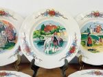 Lot de 6 assiettes a dessert Obernai Sarreguemines n°11584