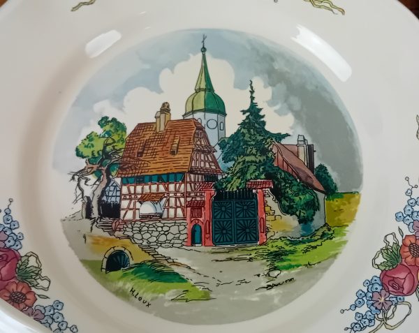 Lot de 6 assiettes a dessert Obernai Sarreguemines n°11584