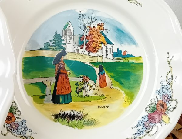 Lot de 6 assiettes a dessert Obernai Sarreguemines n°11584