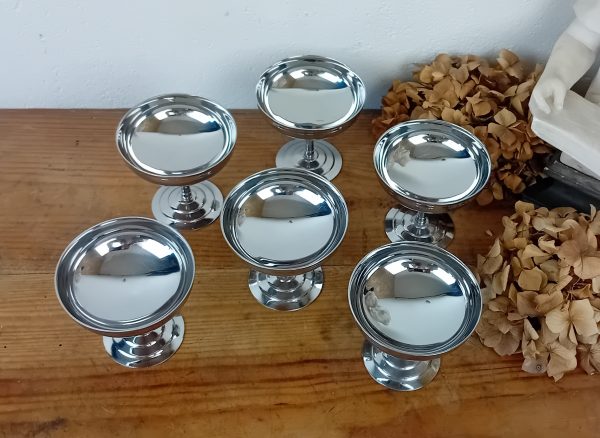 Lot de 6 coupes a glace vintages n°11586