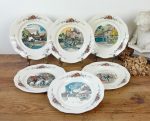 Lot de 6 assiettes plates Obernai Sarreguemines n°11589