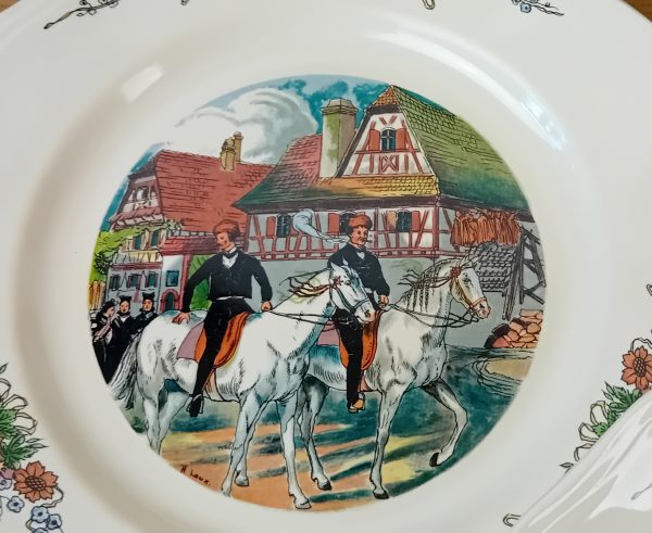 Lot de 6 assiettes plates Obernai Sarreguemines n°11589