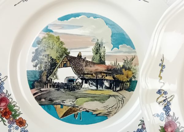 Lot de 6 assiettes plates Obernai Sarreguemines n°11589