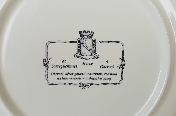 Lot de 6 assiettes plates Obernai Sarreguemines n°11589