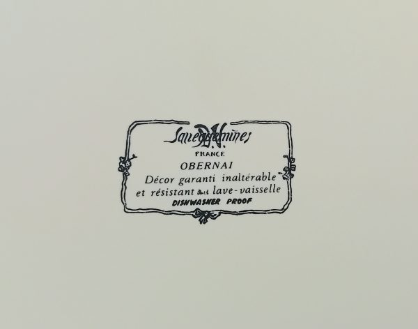 Grand plat Obernai Sarreguemines n°11606