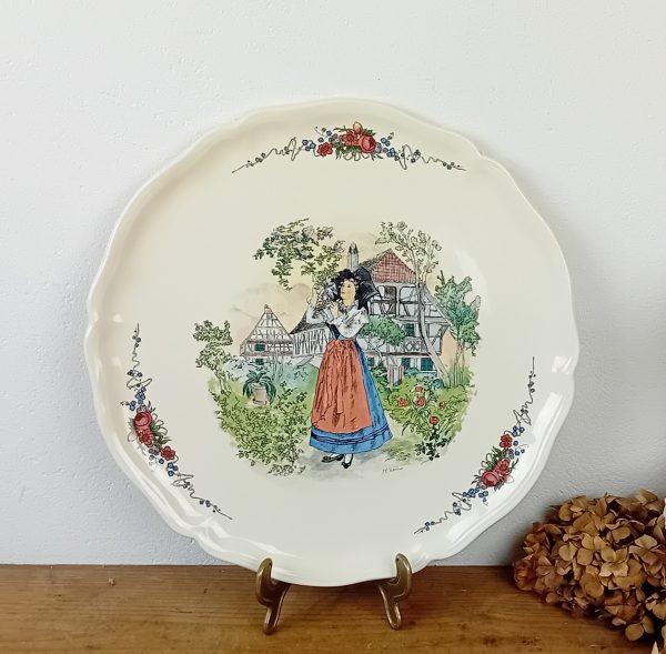 Grand plat Obernai Sarreguemines n°11606