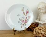 Plat a gâteaux vintage en porcelaine n°11600