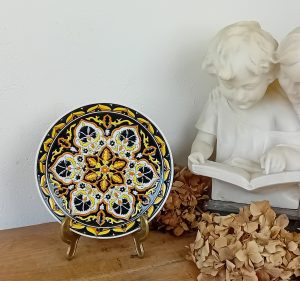 Assiette vintage / Grèce / Emaux / Pipos Rodos n°11549