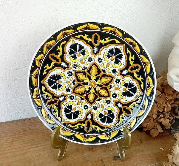 Assiette vintage / Grèce / Emaux / Pipos Rodos n°11549