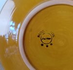 Assiette vintage en terre cuite vernissée n°11550