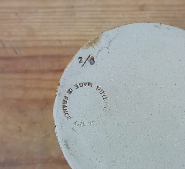 Beurrier a eau en grès du Berry n°11555