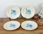 Lot de 4 assiettes vintages Digoin Sarreguemines n°11597