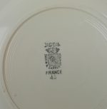 Lot de 4 assiettes vintages Digoin Sarreguemines n°11597