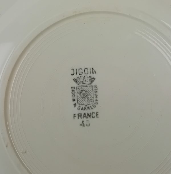 Lot de 4 assiettes vintages Digoin Sarreguemines n°11597