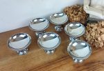 Lot de 6 coupes a glace vintages en inox n°11595