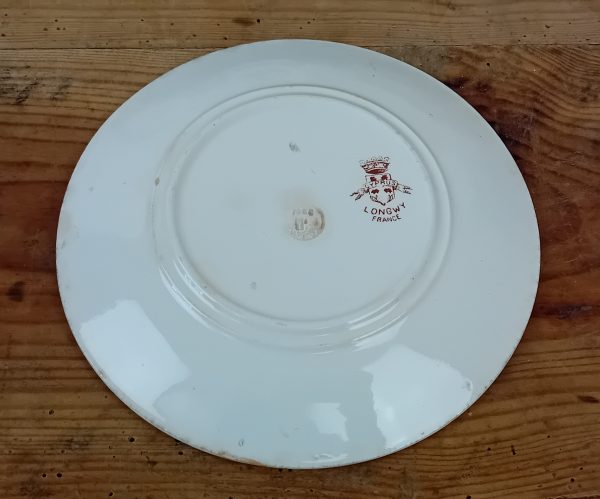 Lot de 4 anciennes assiettes Cyprus Sarreguemines n°11602