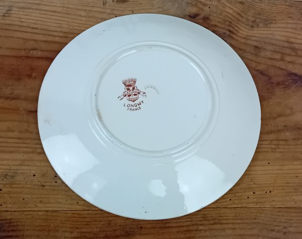 Lot de 4 anciennes assiettes Cyprus Sarreguemines n°11602