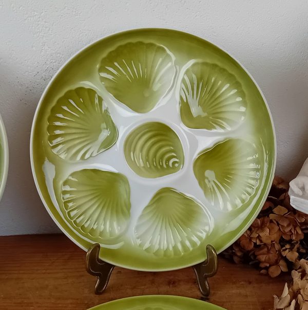 Lot de 5 assiettes a huitres vintages n°11604