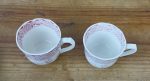 Lot de 2 anciennes tasses / Terre de fer / Gien / n°11615