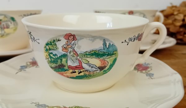 Service a thé ou chocolat Obernai Sarreguemines n°11616