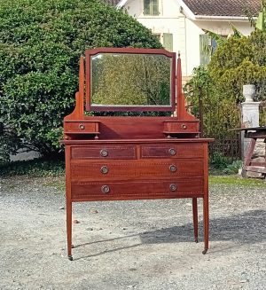 Ancienne coiffeuse / commode en acajou n°11572