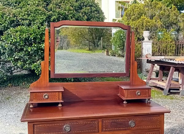 Ancienne coiffeuse / commode en acajou n°11572