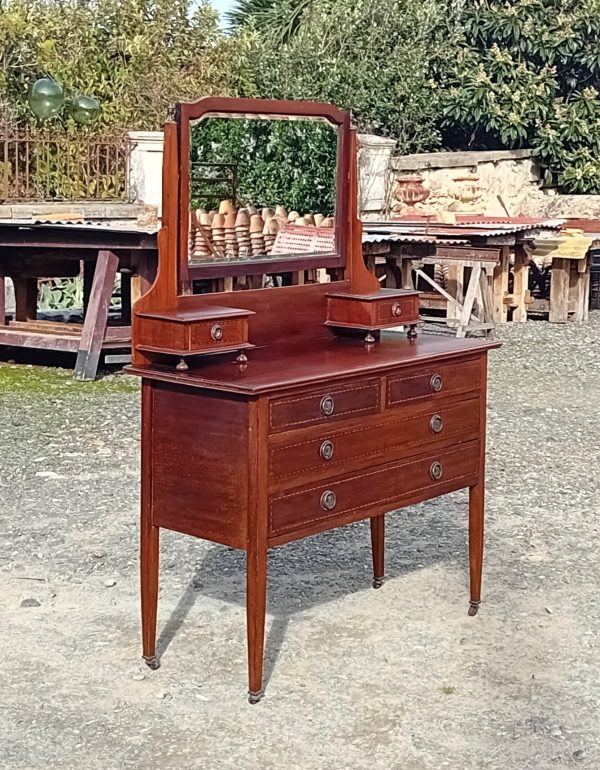 Ancienne coiffeuse / commode en acajou n°11572