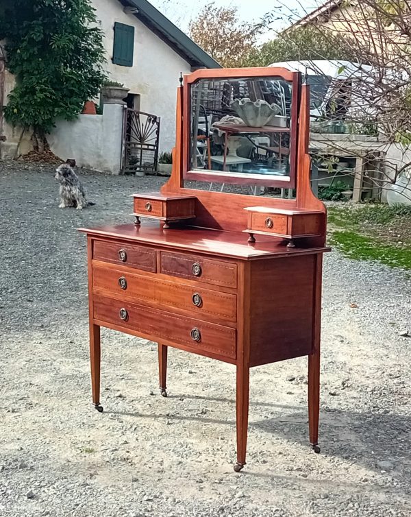 Ancienne coiffeuse / commode en acajou n°11572