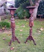 Ancienne paire de sellettes sculptée / Bretagne / n°11617