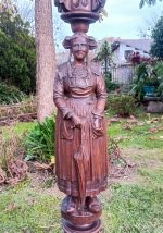 Ancienne paire de sellettes sculptée / Bretagne / n°11617