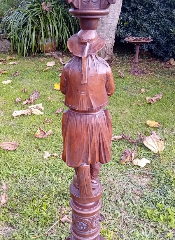 Ancienne paire de sellettes sculptée / Bretagne / n°11617