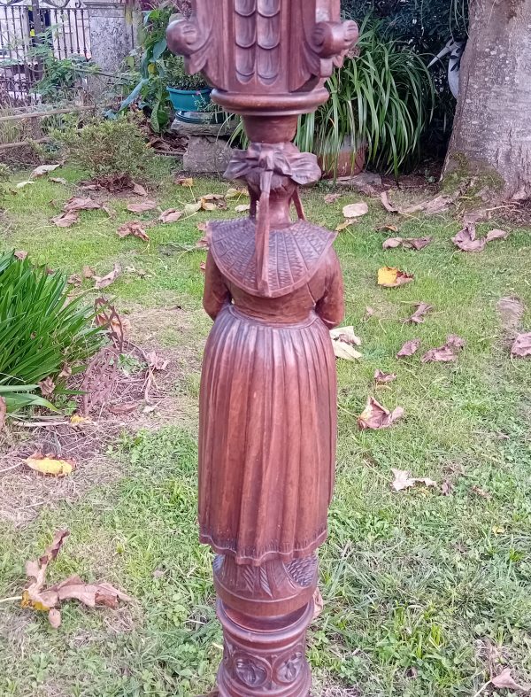 Ancienne paire de sellettes sculptée / Bretagne / n°11617