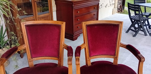 Paire de fauteuils cabriolets Louis XVI n°11623