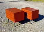 Paire de tables de nuit vintages / Scandinave / n°11641