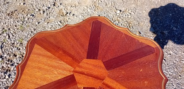 Guéridon / Sellette en bois exotique n°11642