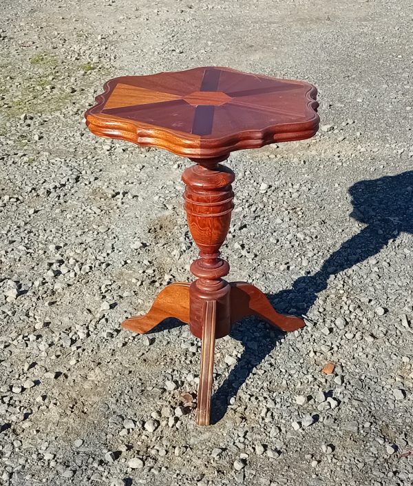 Guéridon / Sellette en bois exotique n°11642