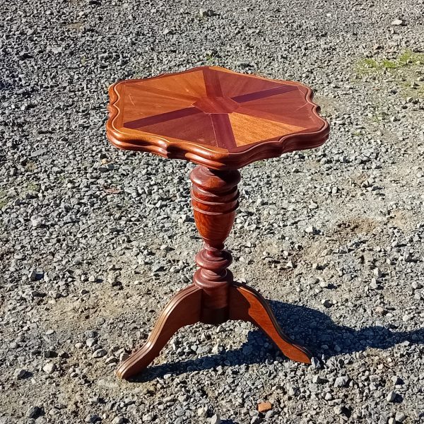 Guéridon / Sellette en bois exotique n°11642