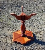 Guéridon / Sellette en bois exotique n°11642