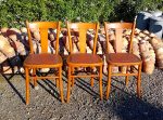 Lot de 3 chaises vintages / Bistrot / Luterma / n°11644