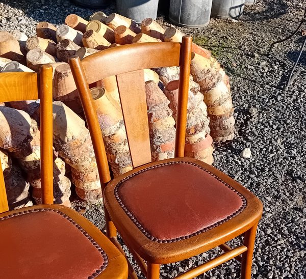 Lot de 3 chaises vintages / Bistrot / Luterma / n°11644