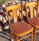 Lot de 3 chaises vintages / Bistrot / Luterma / n°11644