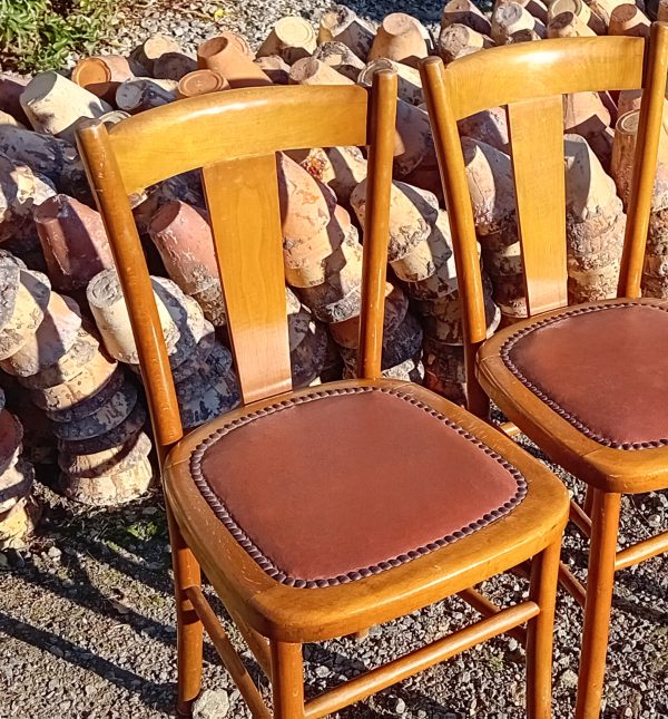 Lot de 3 chaises vintages / Bistrot / Luterma / n°11644