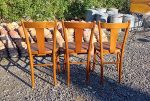 Lot de 3 chaises vintages / Bistrot / Luterma / n°11644